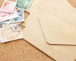 郵送するための手紙
