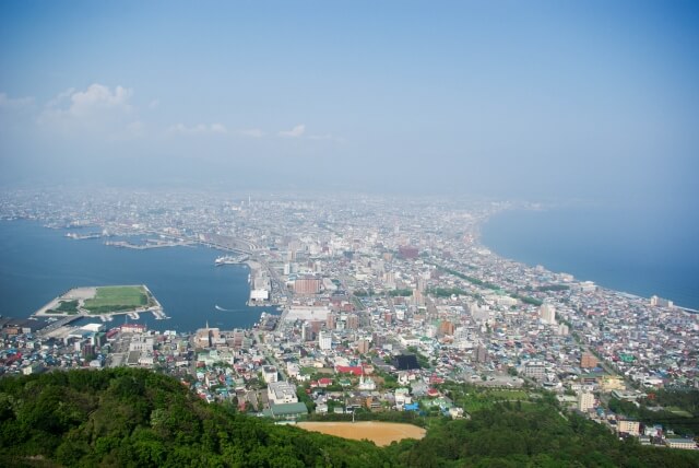 山から見る函館市